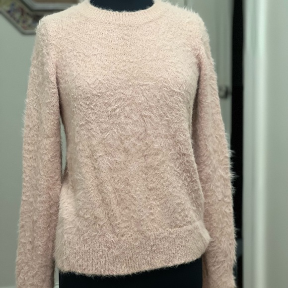 A New Day Fuzzy Light Pink Sweater - Picture 3 of 11